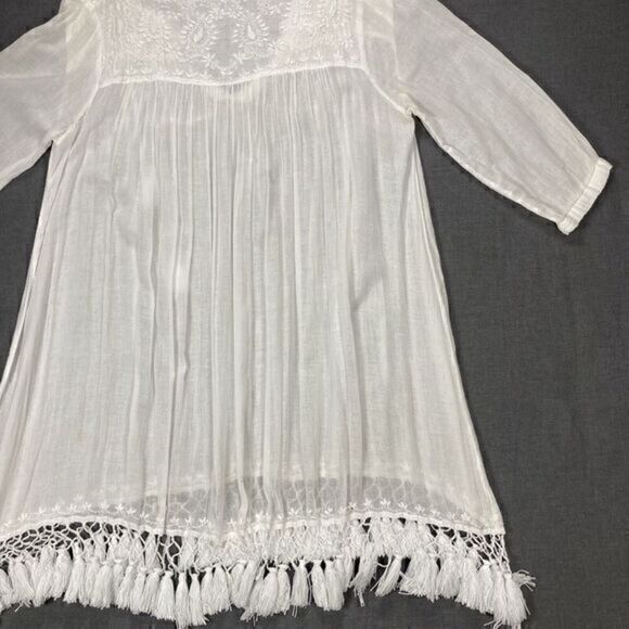 Roberta Roller Rabbit Swim Cover Up Tunic Dress Women XS Lucknow Serafina Tassle - Picture 9 of 16